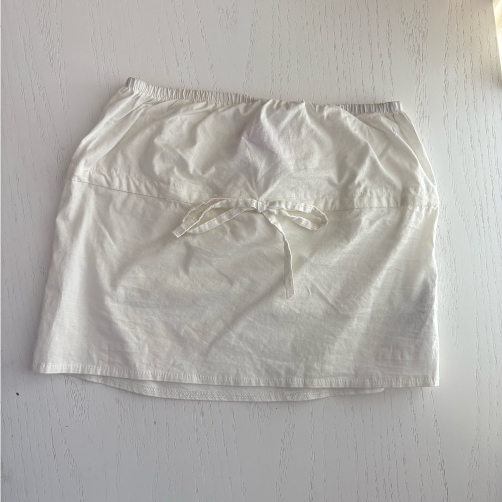 White Edikted tube top with bow
